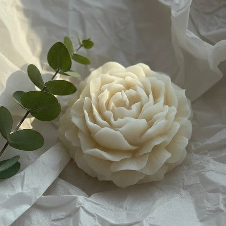 Ръчно изработена соева свещ "Rose"