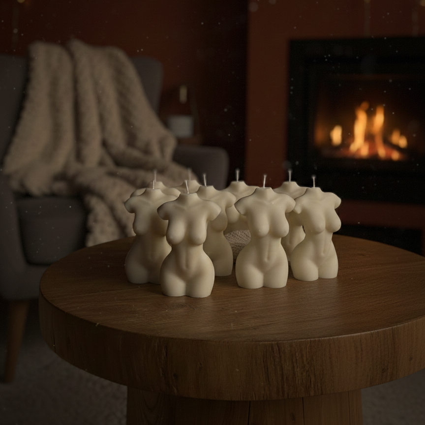 Ръчно изработена соева свещ "Сузана"